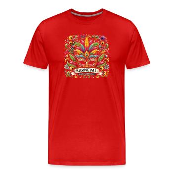 Carnaval : là où la vie danse - T-shirt bio Premium Homme - rouge - Devant - Damien (186cm)