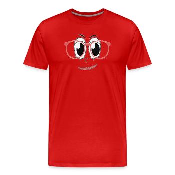 Looking Good - Men's Premium Organic T-Shirt - red - Front - Damien (186cm)