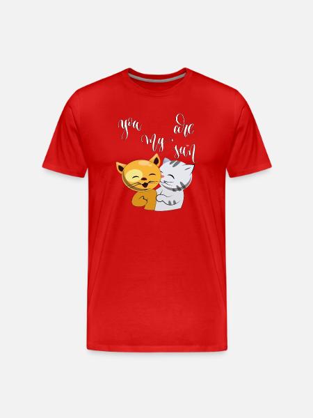 Cats, you are my Sun - Men's Premium Organic T-Shirt - red