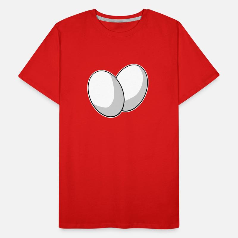 Ei Eier Männer Premium Bio T-Shirt