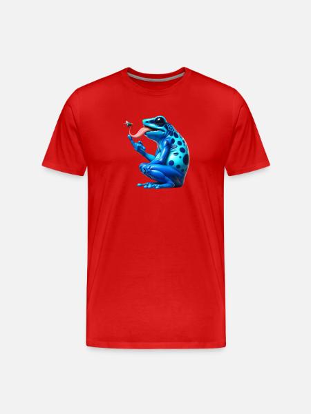 Poison dart frog - Men's Premium Organic T-Shirt - red