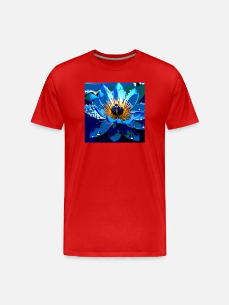 The Blue Lotus - Men's Premium Organic T-Shirt - red