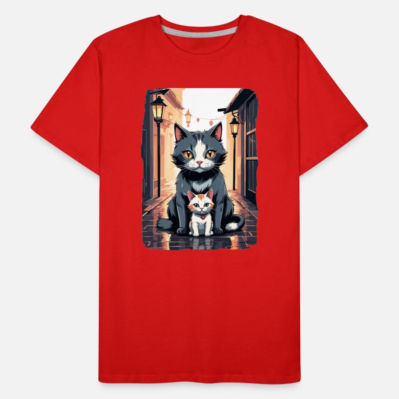 Chats mignons T-shirt bio Premium Homme