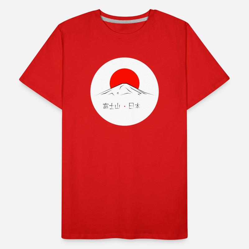 Mont Fuji sur soleil levant T-shirt bio Premium Homme
