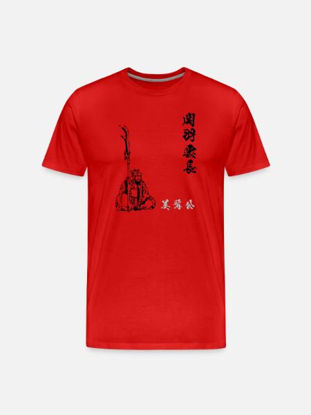 Guan Yu - Männer Premium Bio T-Shirt - Rot