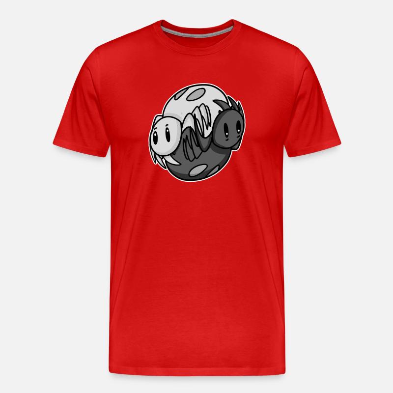 Yin Yang Spinne - Männer Premium Bio T-Shirt - Rot