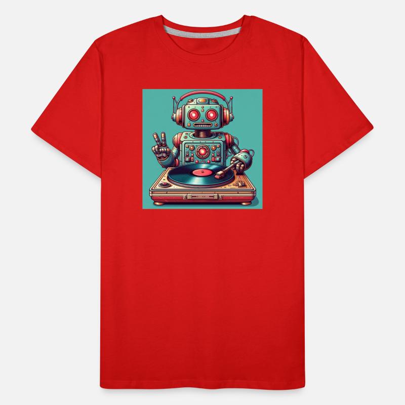 Robotic Vinyl Turntable Männer Premium Bio T-Shirt