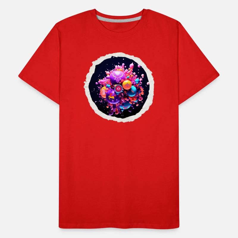 Bulles funky cosmiques T-shirt bio Premium Homme