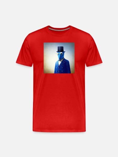 Surrealist 05 - Men's Premium Organic T-Shirt - red
