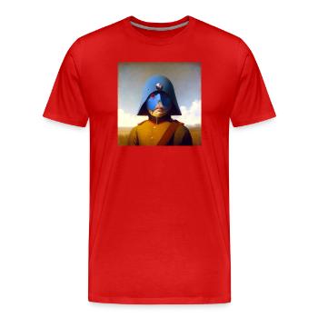 Surreal 10 - Männer Premium Bio T-Shirt - Rot - Vorne - Damien (186cm)