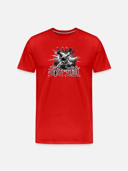 JUDO - Men's Premium Organic T-Shirt - red