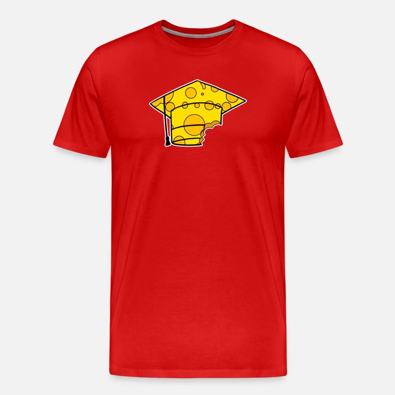 Studium Abschluss Absolventenkappe - Männer Premium Bio T-Shirt - Rot