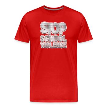 Ausdruck des schulischen Widerstands - Männer Premium Bio T-Shirt - Rot - Vorne - Damien (186cm)