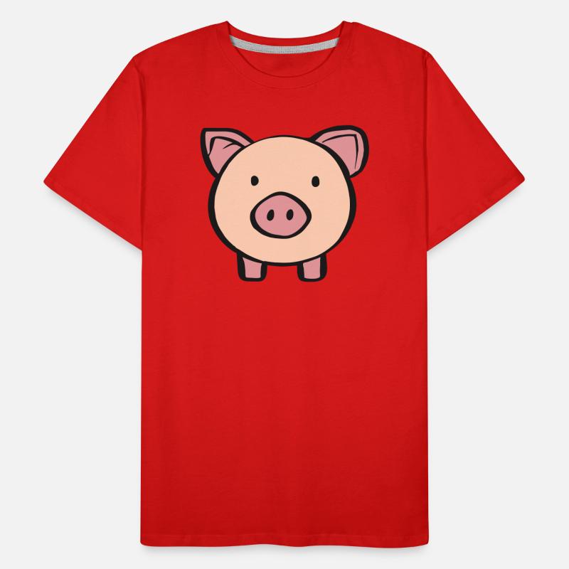 Schweinchen Männer Premium Bio T-Shirt