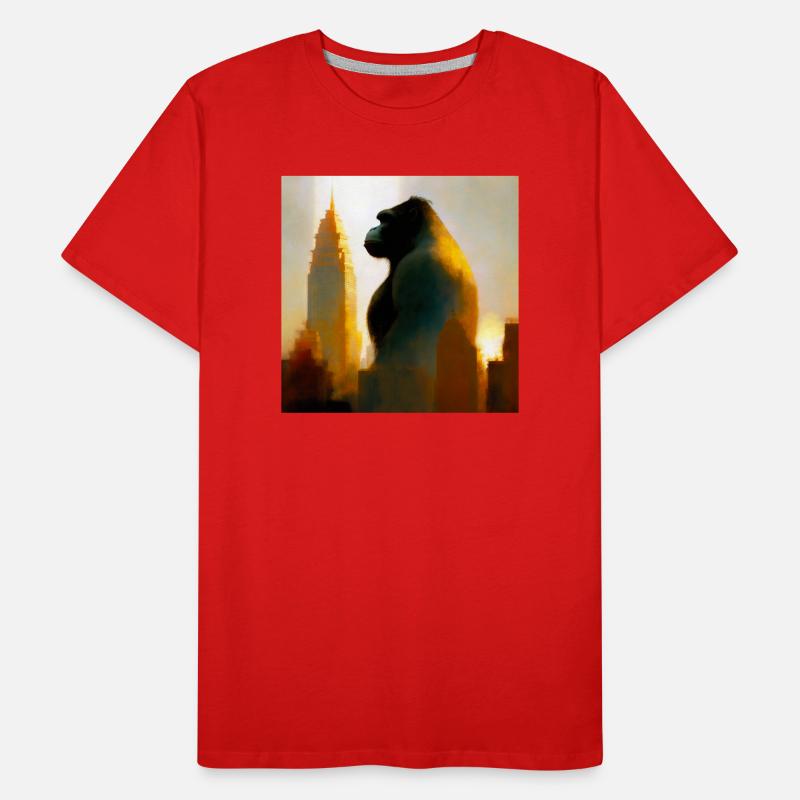 Gorilla 02 Männer Premium Bio T-Shirt