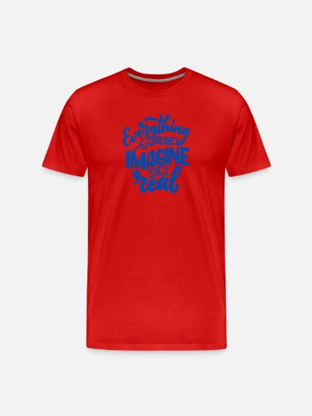 Everything is real - Men's Premium Organic T-Shirt - red