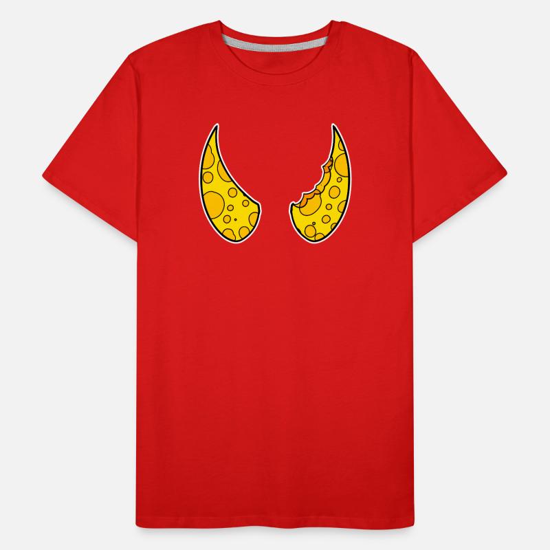 Horn Horns Cheese Devil Men's Premium Organic T-Shirt