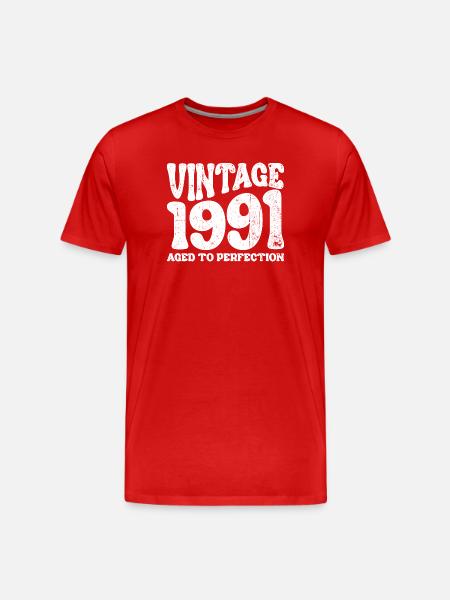 Millésime 1991 - T-shirt bio Premium Homme - rouge