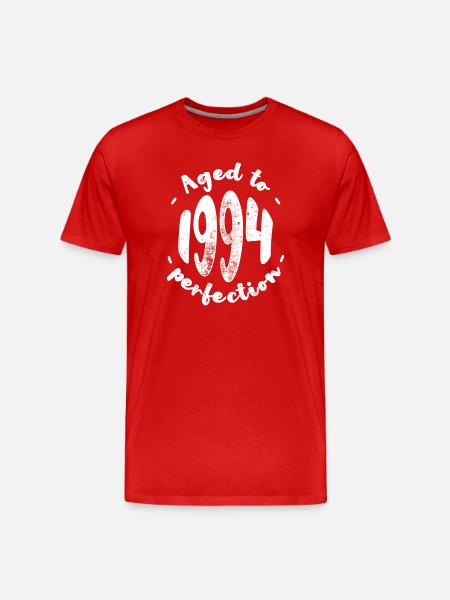 Aged to 1994 Perfection - Men's Premium Organic T-Shirt - red