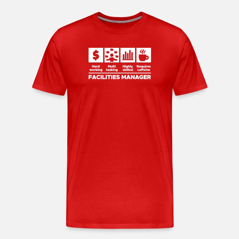 Job Projektmanager Karriere Manager Statement - Männer Premium Bio T-Shirt - Rot