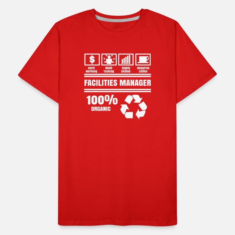 Manager Job Work Supervisor Career Statement Men's Premium Organic T-Shirt