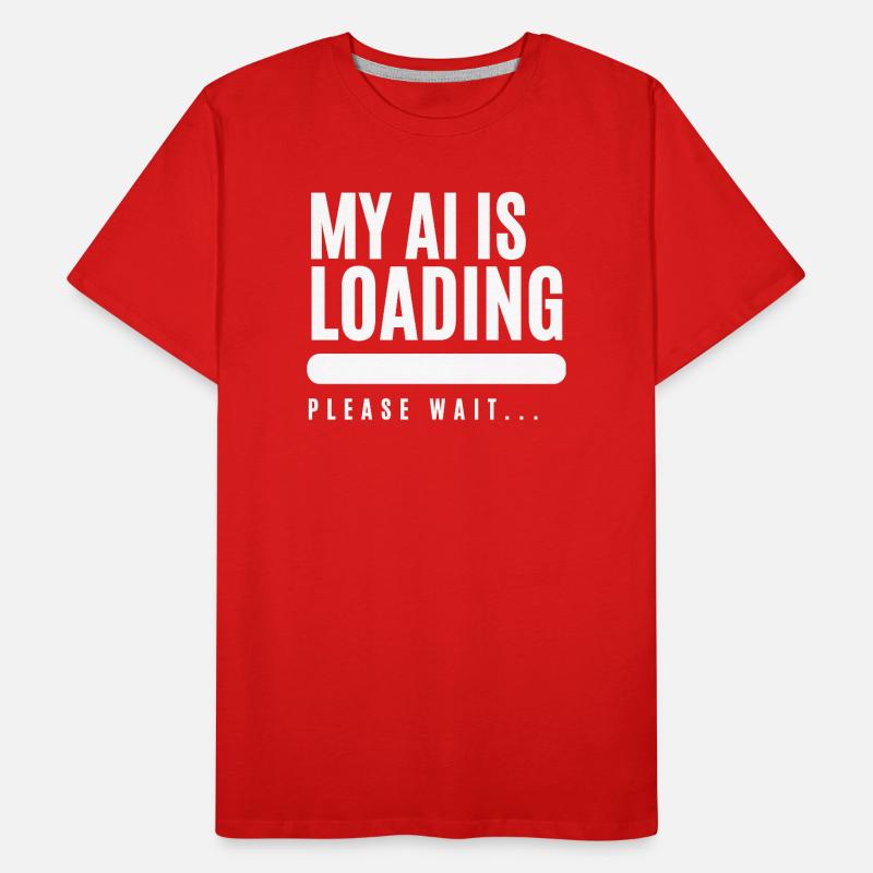 Humorous loading screen graphics Men's Premium Organic T-Shirt