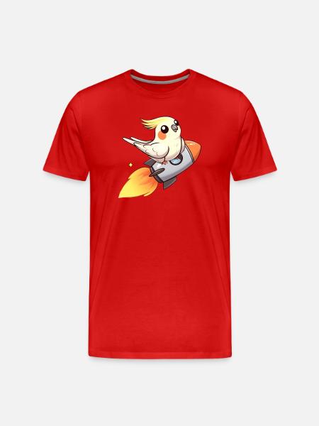 Calopsitte (18) - T-shirt bio Premium Homme - rouge