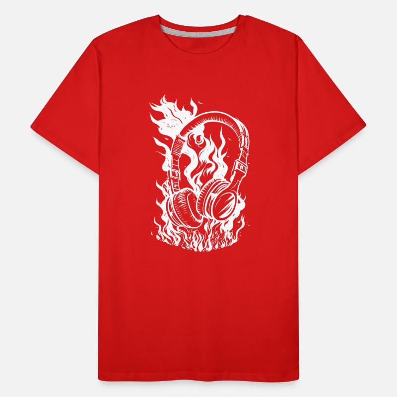 Casque brûlant T-shirt bio Premium Homme