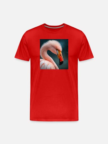 Flamingo - Men's Premium Organic T-Shirt - red