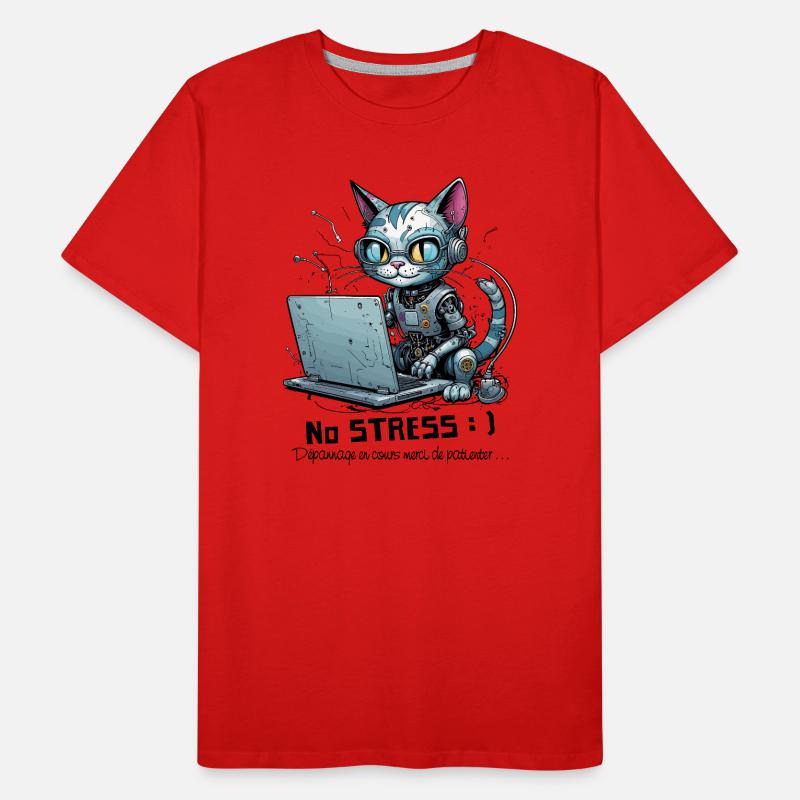 Geeky computer chat, computer humor Men's Premium Organic T-Shirt