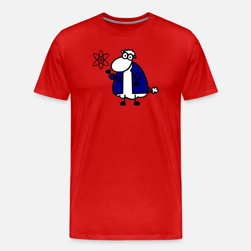 Physikschaf - Männer Premium Bio T-Shirt - Rot
