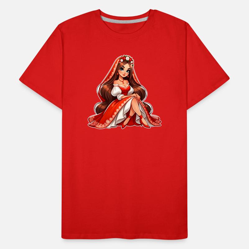 Ded Moroz Snegurotschka russischer Weihnachtsmann Männer Premium Bio T-Shirt
