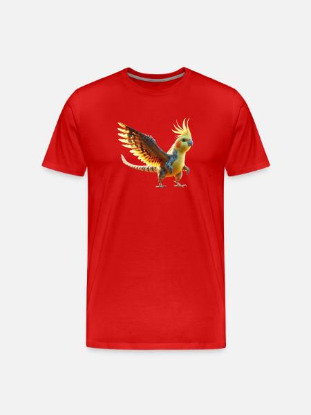 Nymphendino (01) - Men's Premium Organic T-Shirt - red