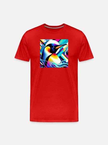 Pingouin - T-shirt bio Premium Homme - rouge