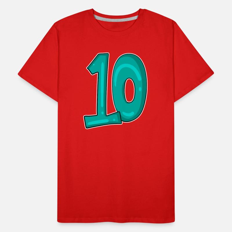 10 Dix T-shirt bio Premium Homme
