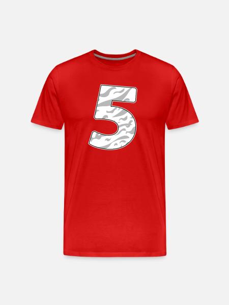 5 - Männer Premium Bio T-Shirt - Rot