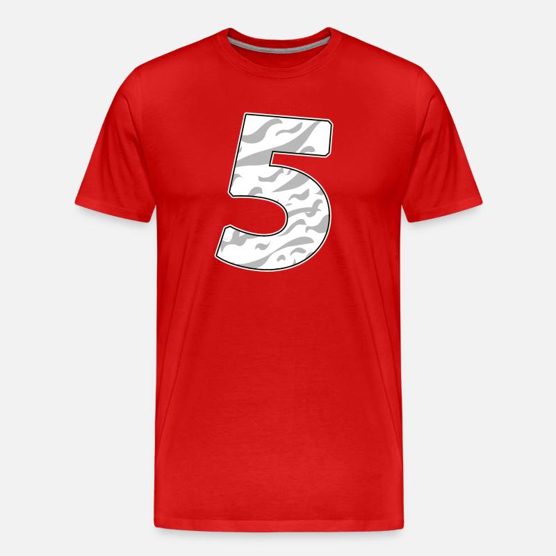 5 - Männer Premium Bio T-Shirt - Rot