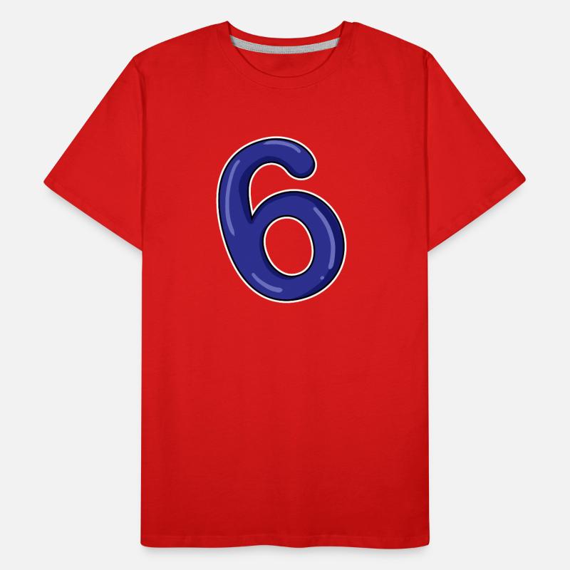 Numéro 6 Numéro Bleu T-shirt bio Premium Homme