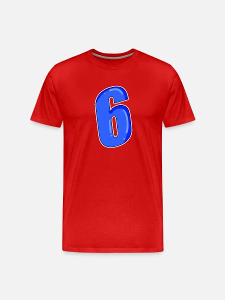Numéro 6 Numéro - T-shirt bio Premium Homme - rouge