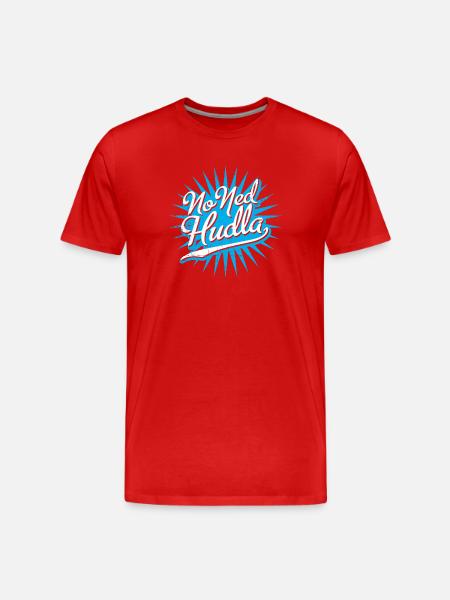 No ned huddla - Männer Premium Bio T-Shirt - Rot