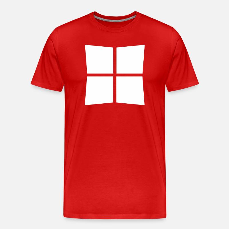 Win - Männer Premium Bio T-Shirt - Rot