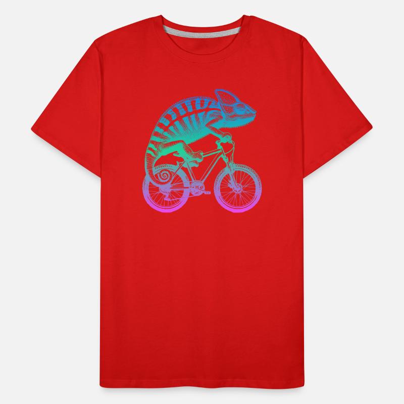 Caméléon cycliste T-shirt bio Premium Homme