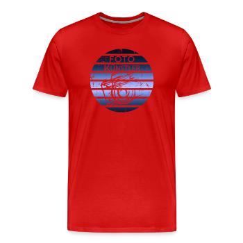 Foto Künstler - Männer Premium Bio T-Shirt - Rot - Vorne - Damien (186cm)