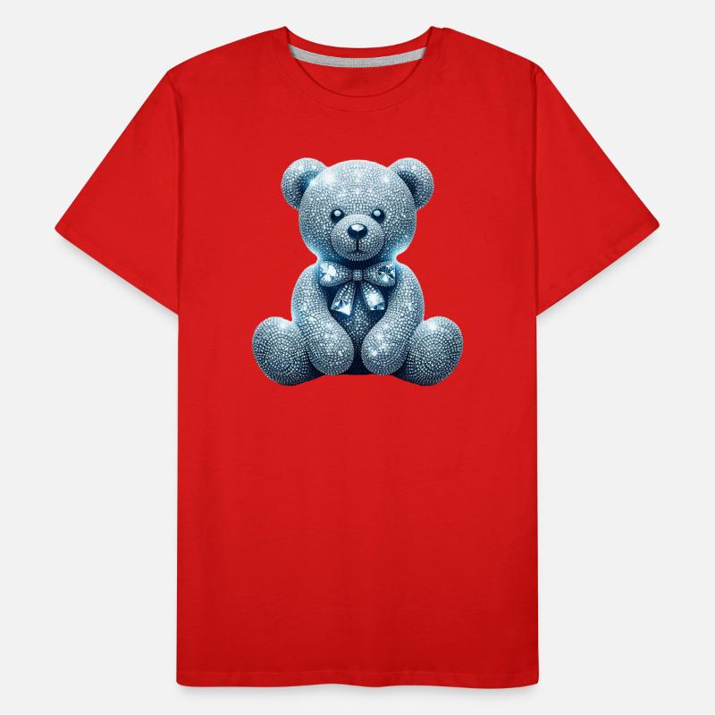 Crystal Bear Diamond Diamonds Men's Premium Organic T-Shirt