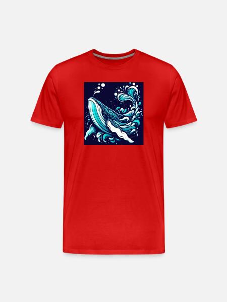 Baleine - T-shirt bio Premium Homme - rouge