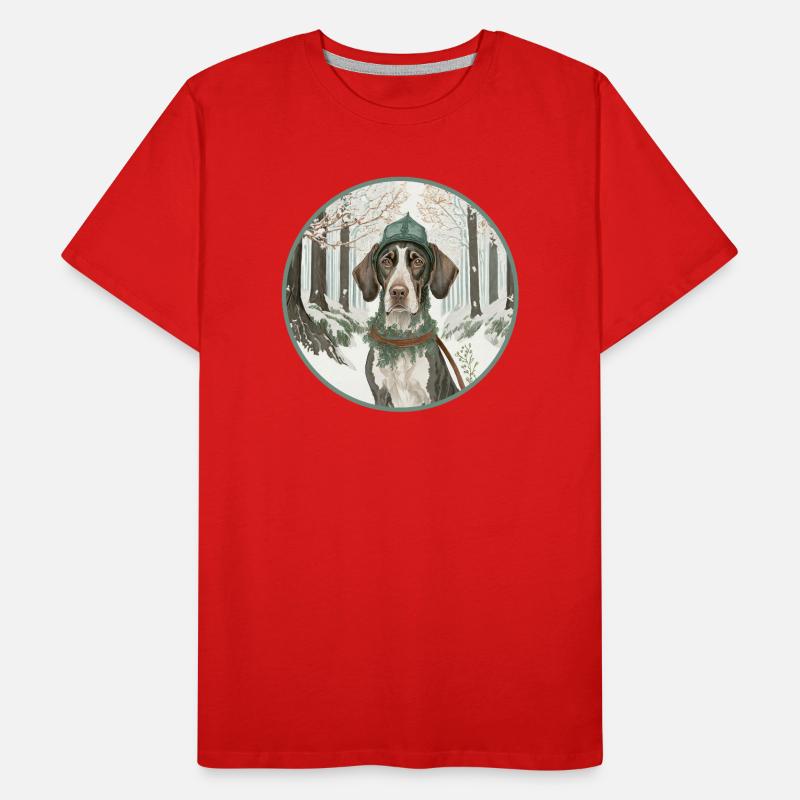 Jagdhund Männer Premium Bio T-Shirt