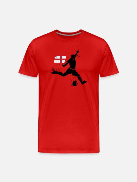 Fodbold England Fan Player Blast ikon - Herre Premium T-shirt økologisk - rød