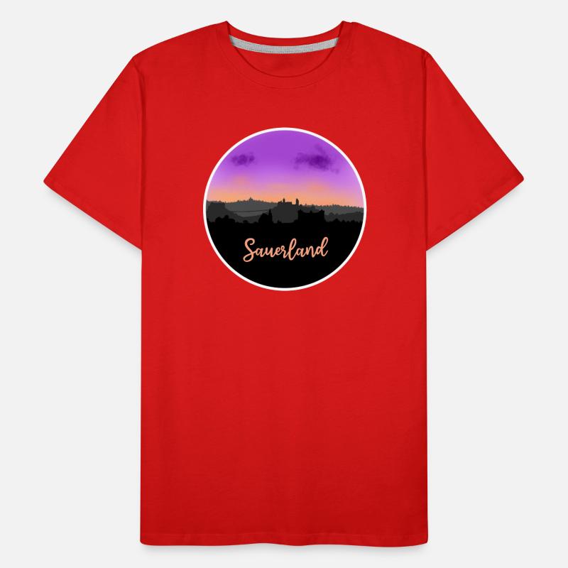 Sauerland Fineline Skyline T-shirt bio Premium Homme