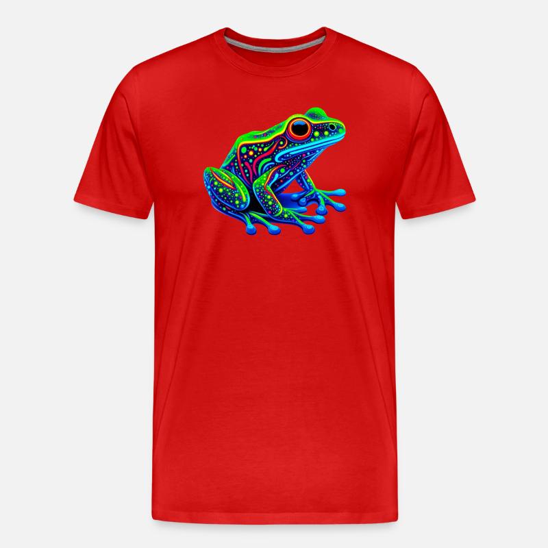 Frosch - Männer Premium Bio T-Shirt - Rot