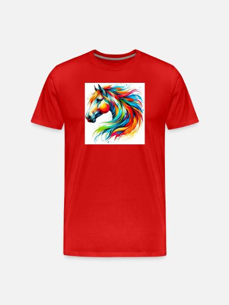 Cheval - T-shirt bio Premium Homme - rouge